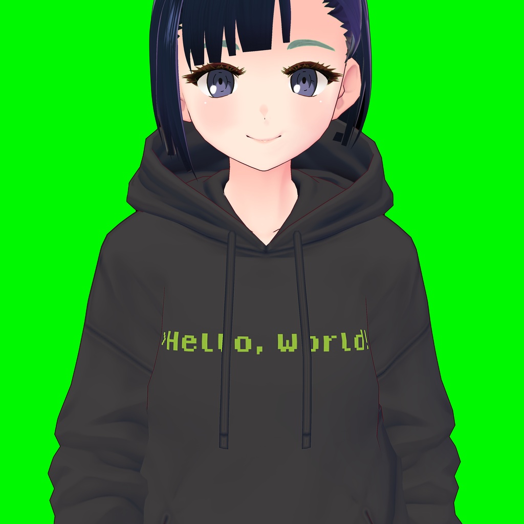 Hello, World! パーカー【VRoid】【テクスチャ】