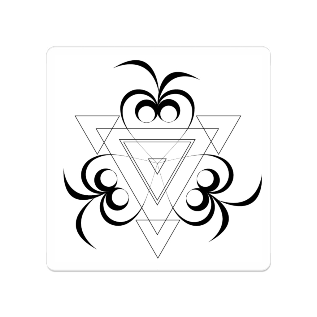 AcrylBadge_White【硬核凱戰】