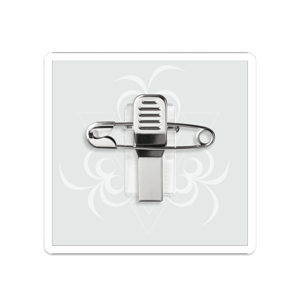 AcrylBadge_Black【硬核凱戰】