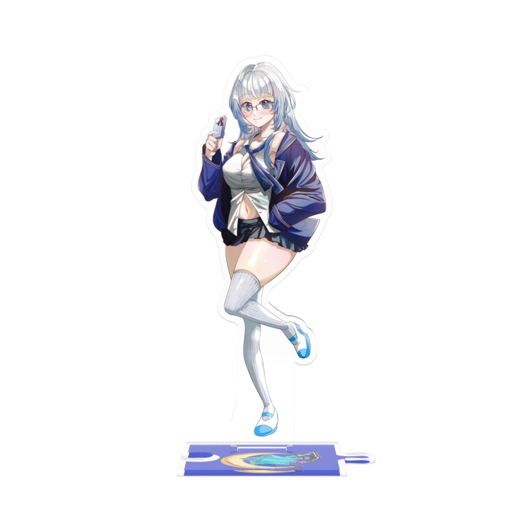 青海ましろ(メガネっ娘Ver) つながるアクスタ バレンタインエディション(with 春田こまち /白詰さよは)