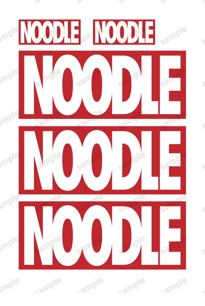 NOODLEステッカー（PDF）