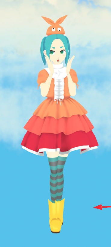 Yotsugi Ononoki VTuber 3D Model (VRM+Blender)