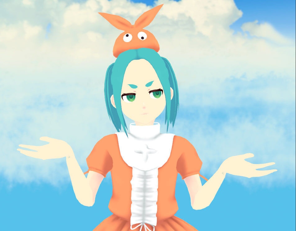 Yotsugi Ononoki VTuber 3D Model (VRM+Blender)