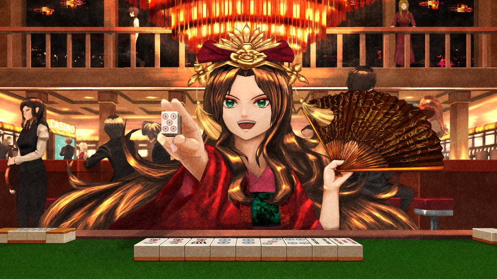 【フリーのBGMとイラスト】嶺上開花/King's Tile Draw【カジノ/TRPG】