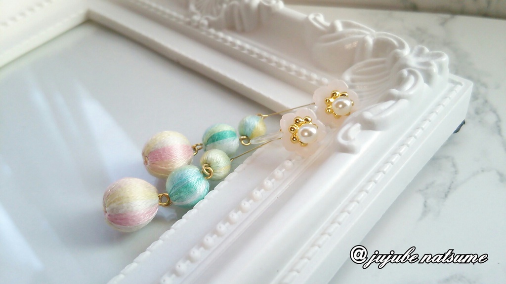 桜、春色 耳飾り (ピアス/ノンホールピアス)