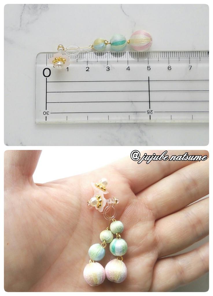 桜、春色 耳飾り (ピアス/ノンホールピアス)