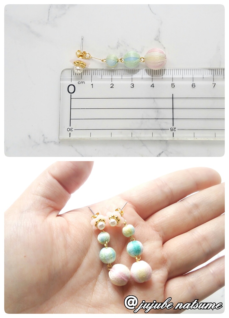 桜、春色 耳飾り (ピアス/ノンホールピアス)