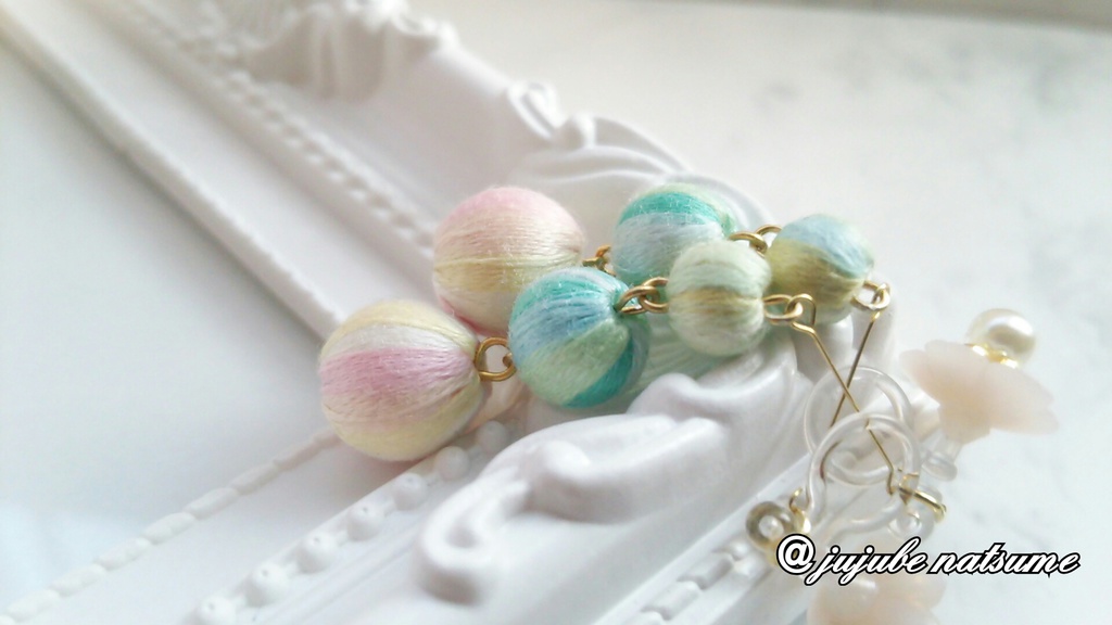 桜、春色 耳飾り (ピアス/ノンホールピアス)