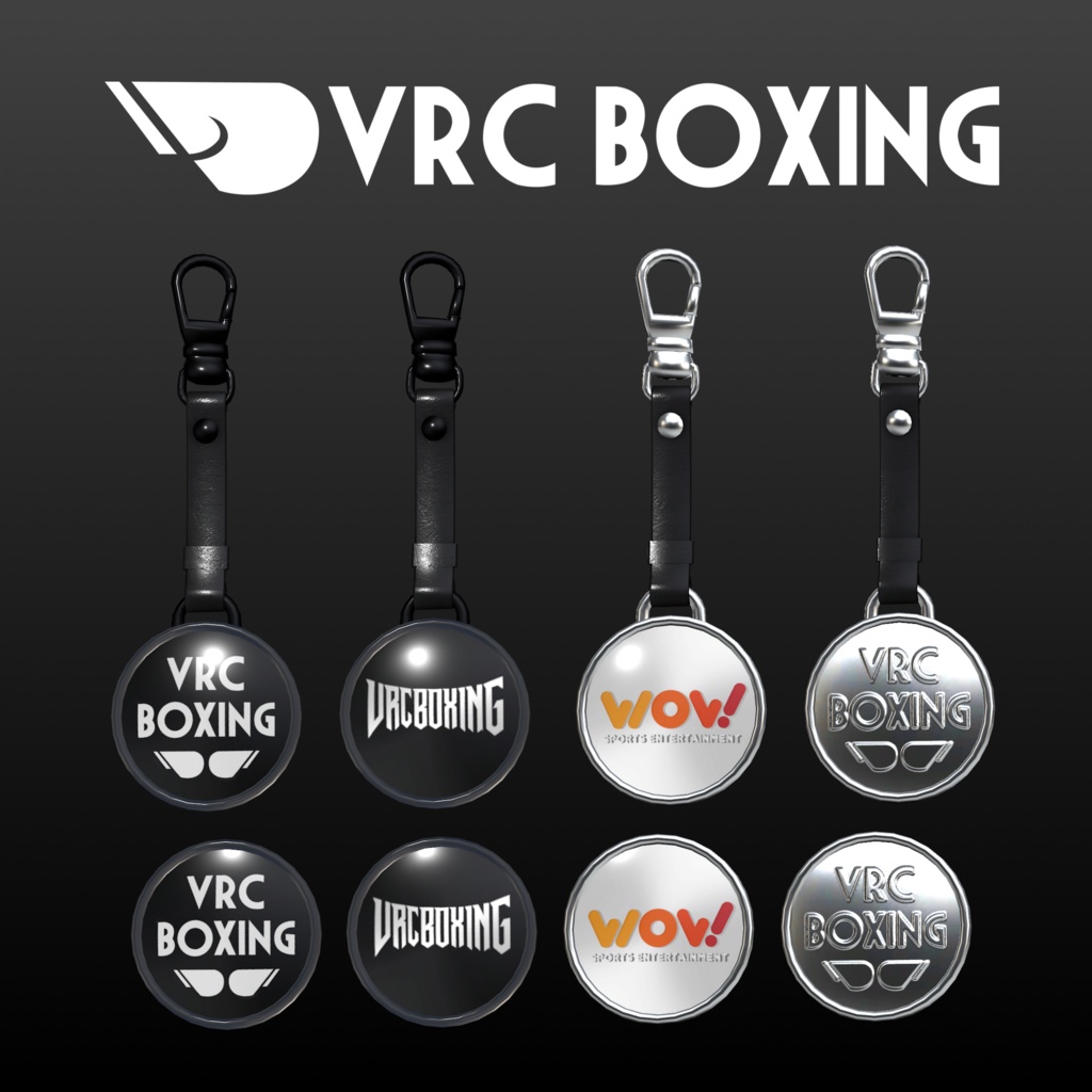 【 VRC BOXING 】 Key Ring & Badge
