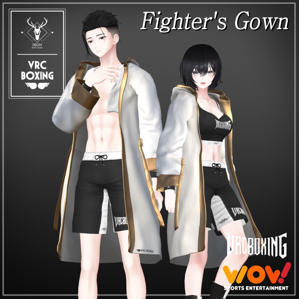 【 VRC BOXING 】 Fighter's Gown 【MA対応7avatar+α】