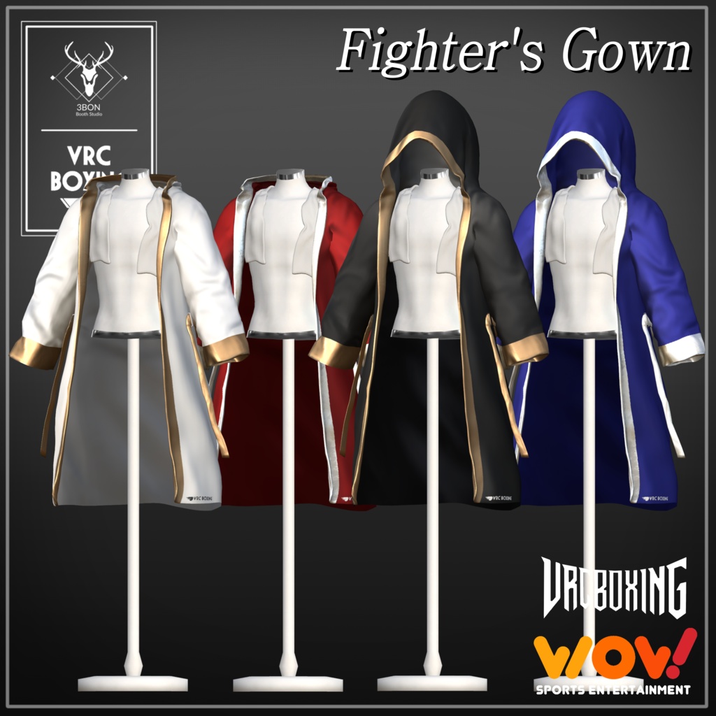 【 VRC BOXING 】 Fighter's Gown 【MA対応7avatar+α】