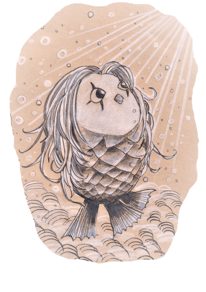 アマビエ様(ブラック)