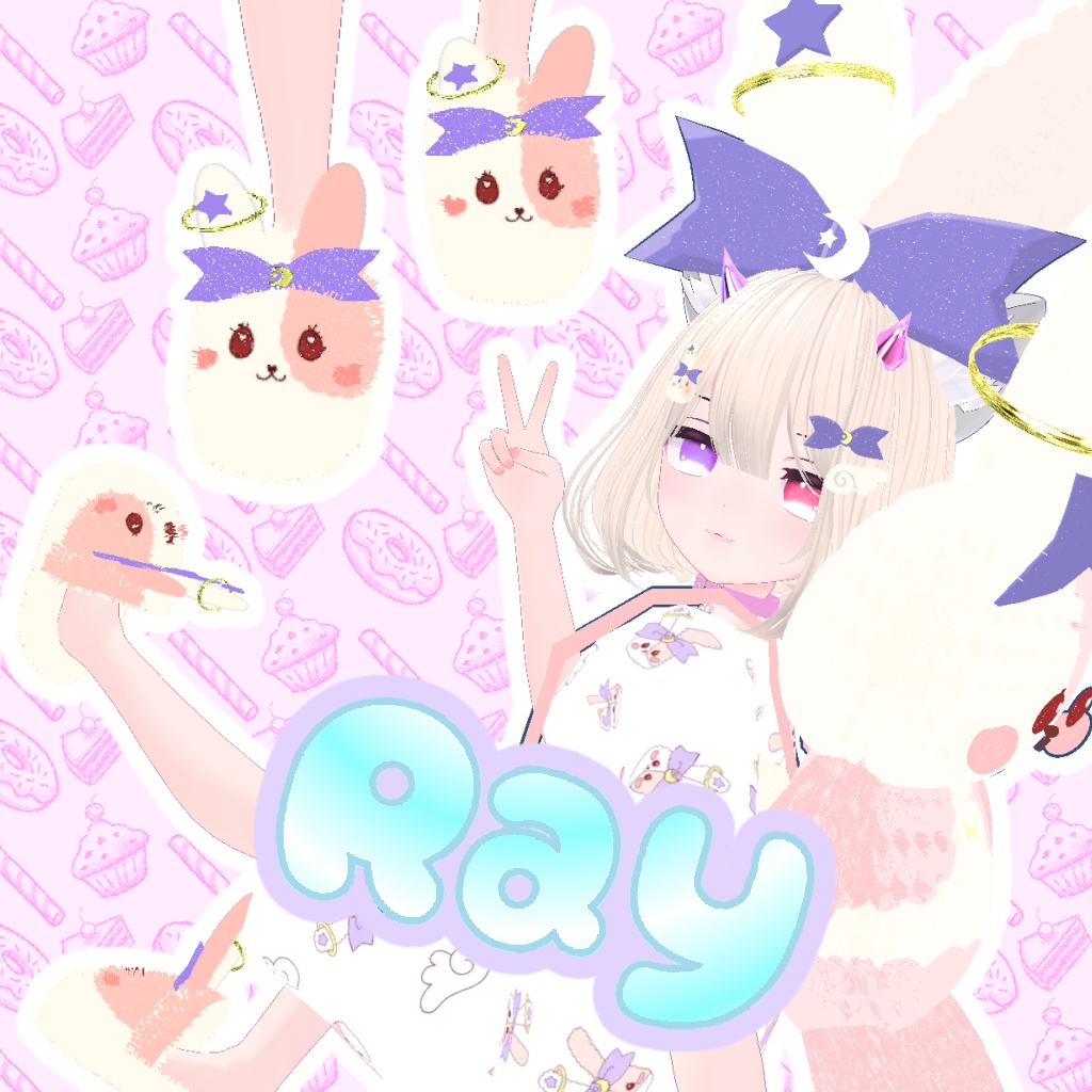 【VRC想定】Lee&Ray&Muu スリッパ