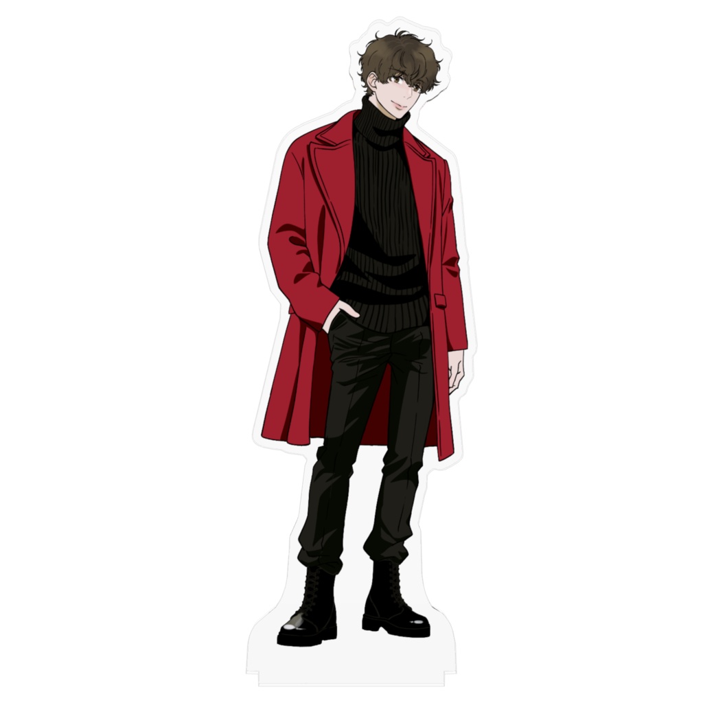 ブリザーブド・フラワーアクリルスタンド 水瀬未来(赤コート)