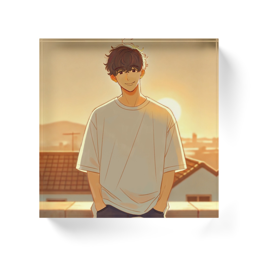 アクリルブロック/水瀬未来(夕焼け)