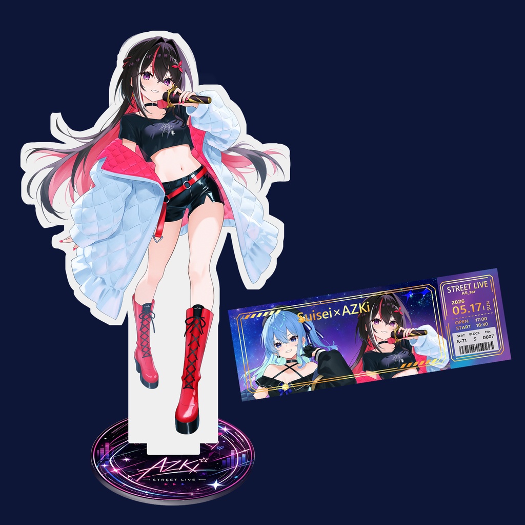 【ホロクル11th】アクリルスタンド＋ライブチケット風カード