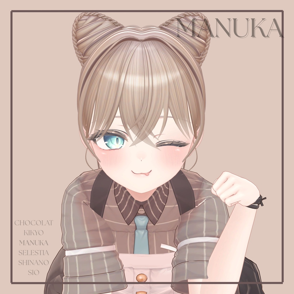 【Open Sale】 🐱TwinNekoBun🐱 【6 avatars】【VRC Hair】