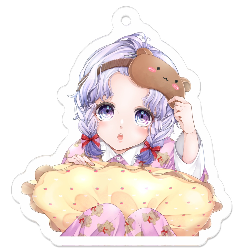 つきおやすみアクキー(コーティング無)