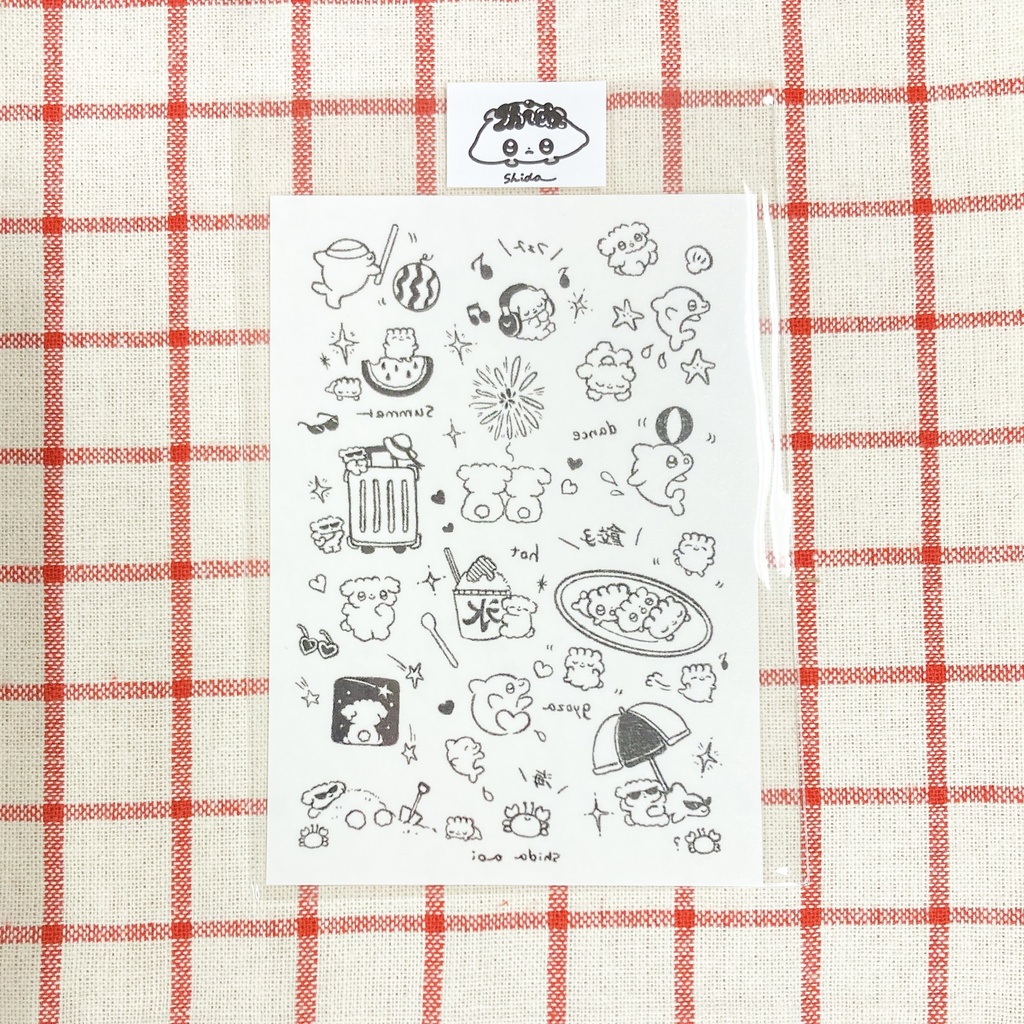 夏のお出かけタトゥーシール