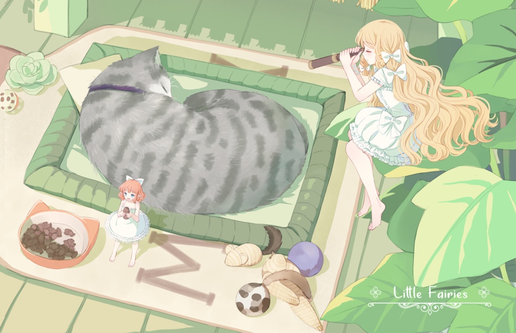 「Little Fairies」ポストカード四枚セット
