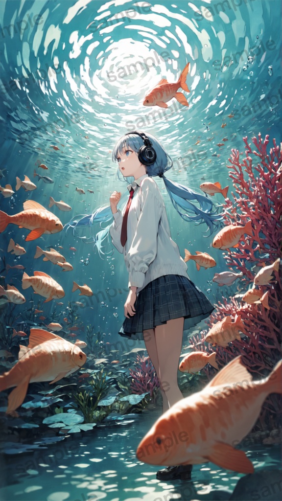 ●半袖Tシャツ (海中Ver.)