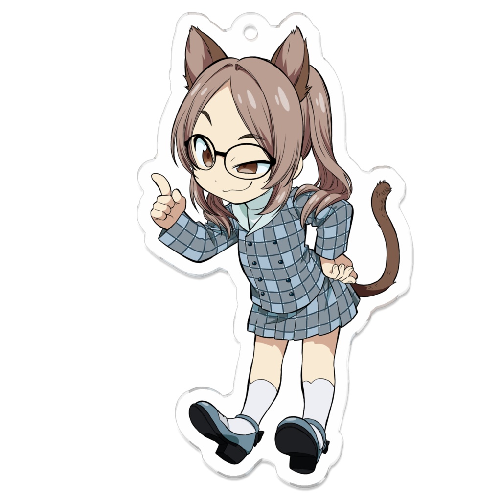 【1周年記念】猫条いしたにアクリルキーホルダー「ふふふんっ」