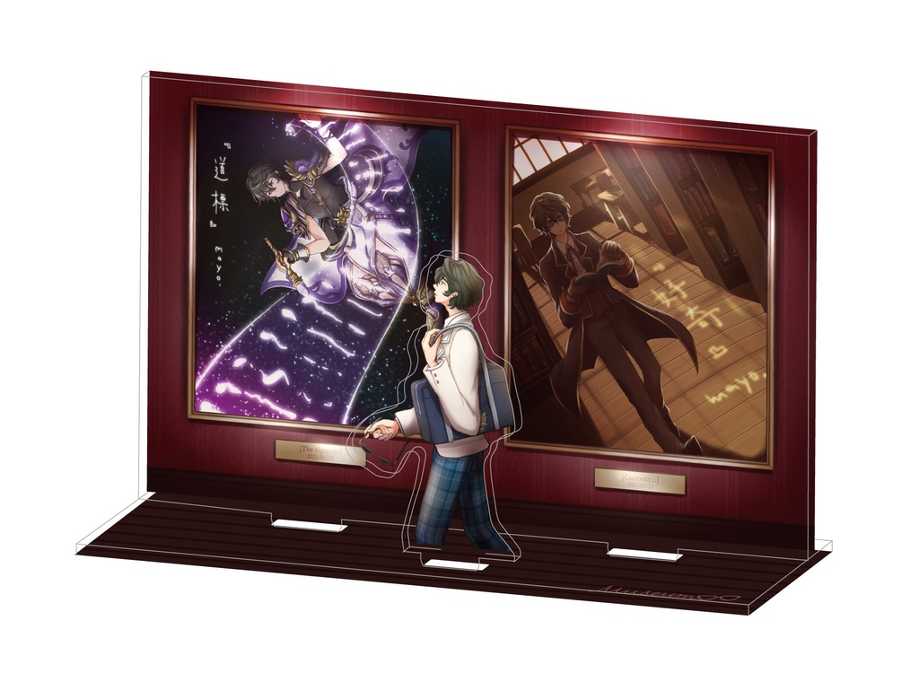 アクリルジオラマスタンド（こうもくてんさん美術館）