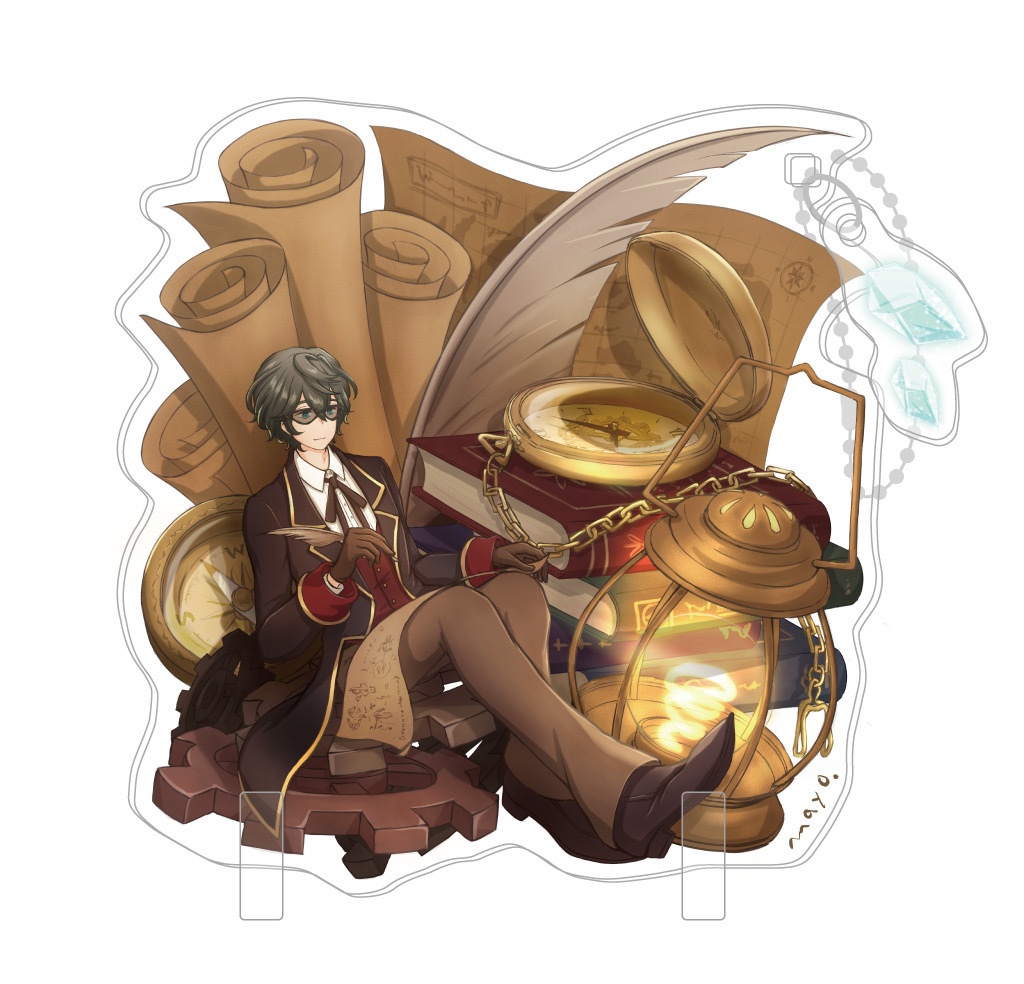 飾れるアクリルキーホルダー（B：宝探し）