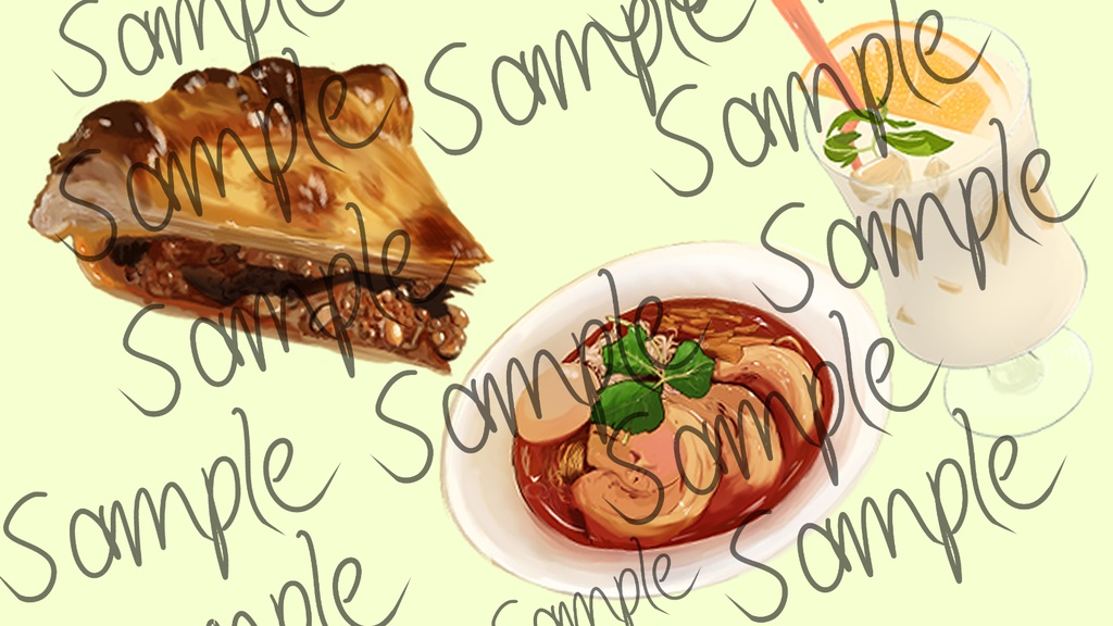 グルメイラスト集vol.1- 美味しそうな料理素材集