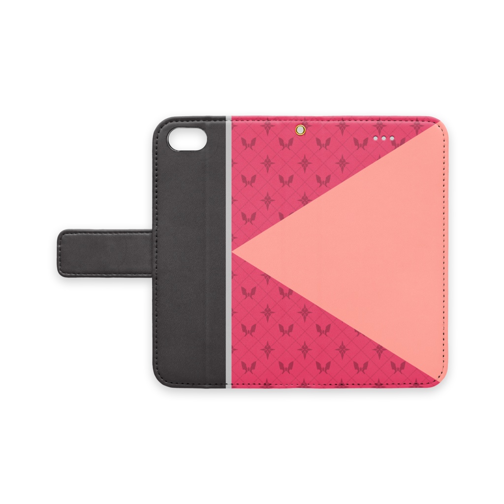 【iPhone】イリスモチーフ手帳型ケース