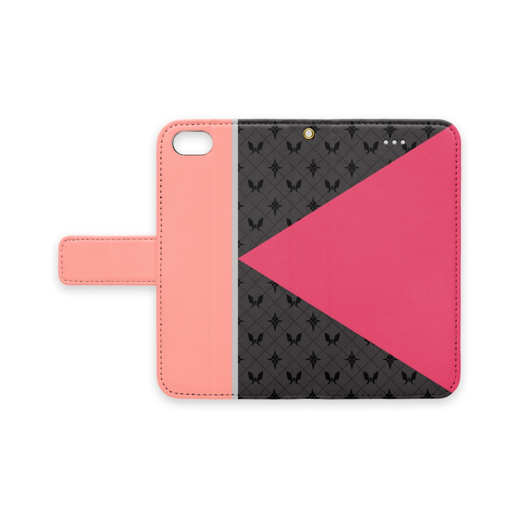 【iPhone】イリスモチーフ手帳型ケース