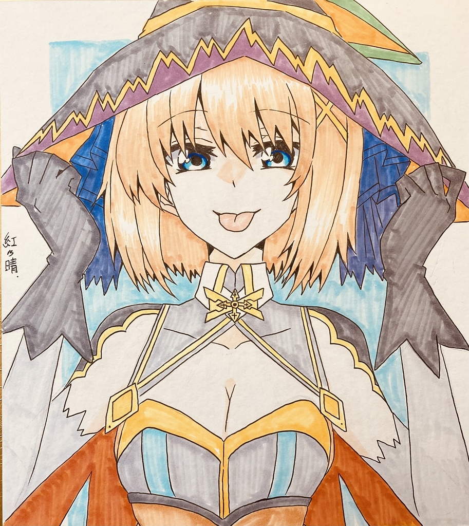 【色紙】ハロウィンはやて