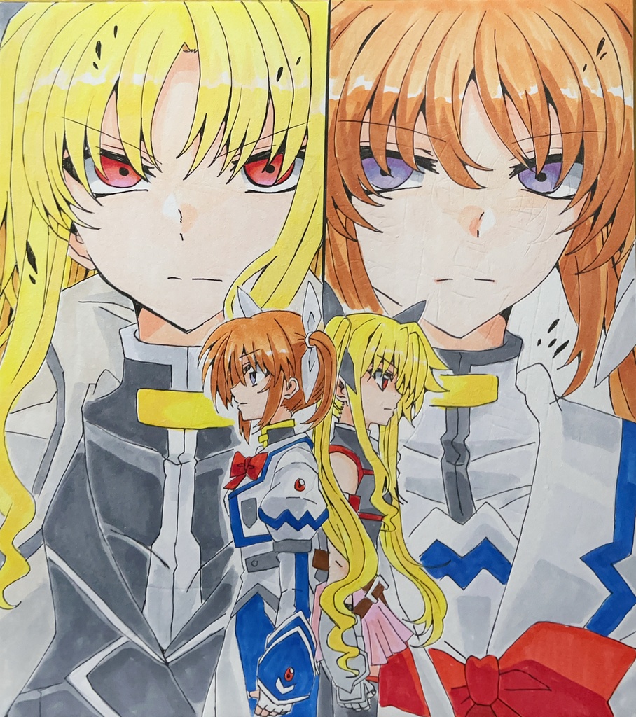 【色紙】なのはandフェイト