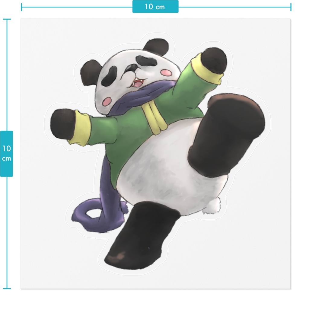 パンダ ステッカー