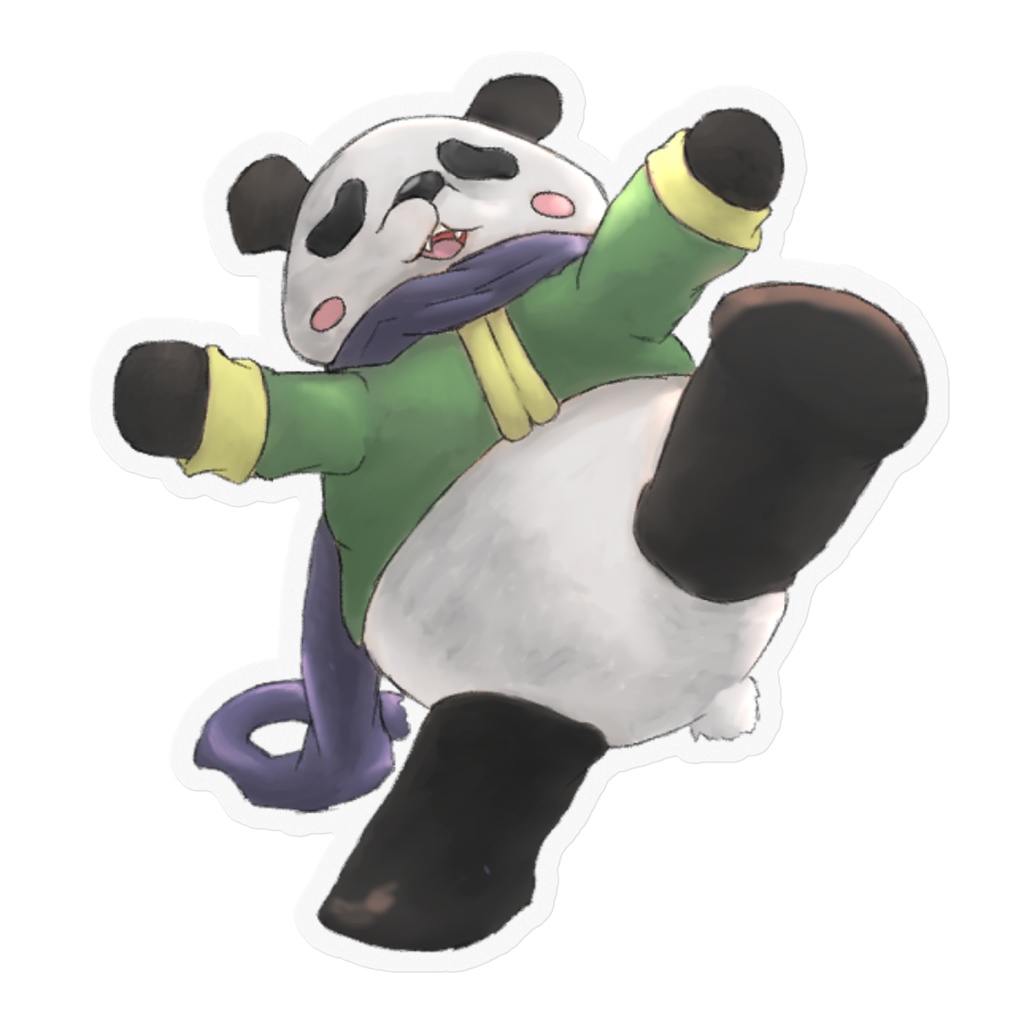 パンダ ステッカー