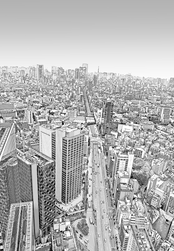 渋谷(上空)　004