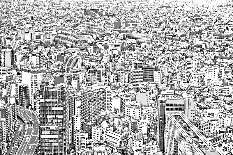 渋谷(上空)　005