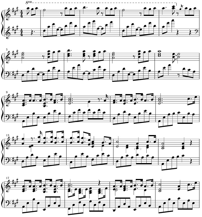 Savior 御子 Piano Score【楽譜】