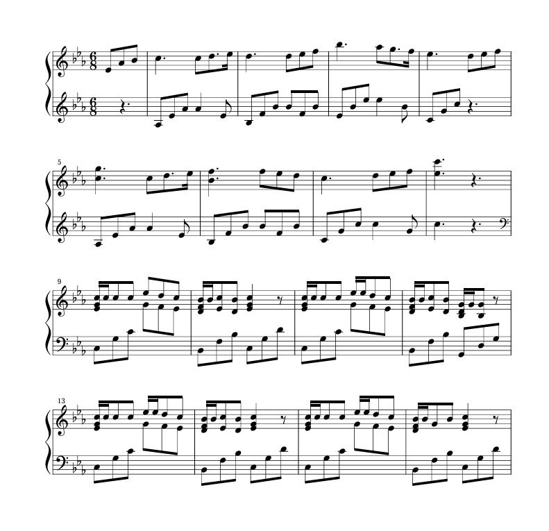 Even Without Wings 天使になった人 Piano Score【楽譜】