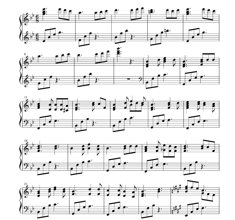 The Saint 人 Piano Score【楽譜】