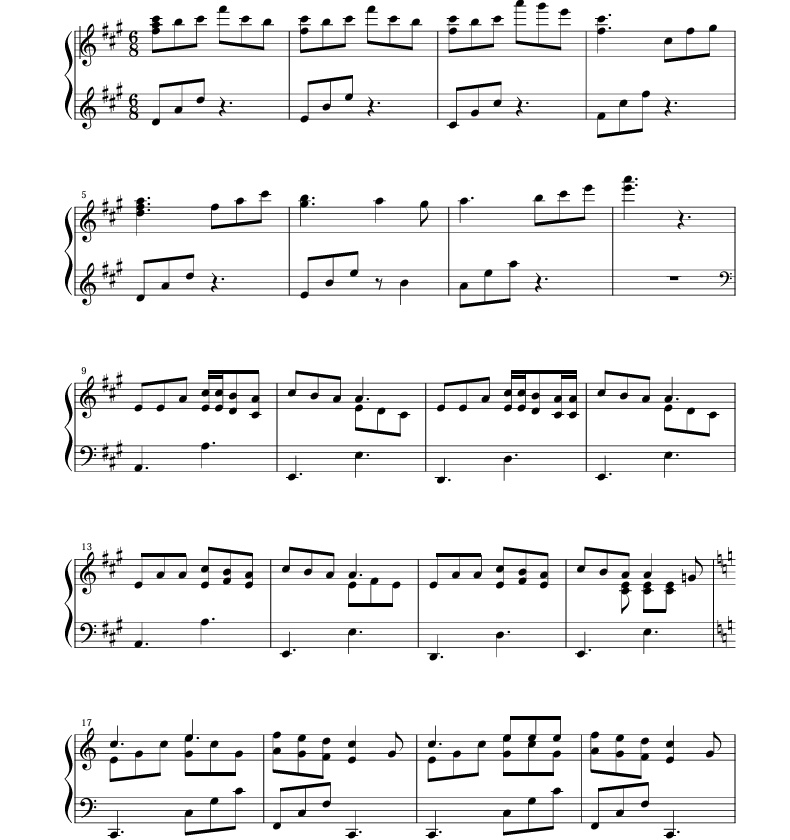Grateful 感謝 Piano Score【楽譜】