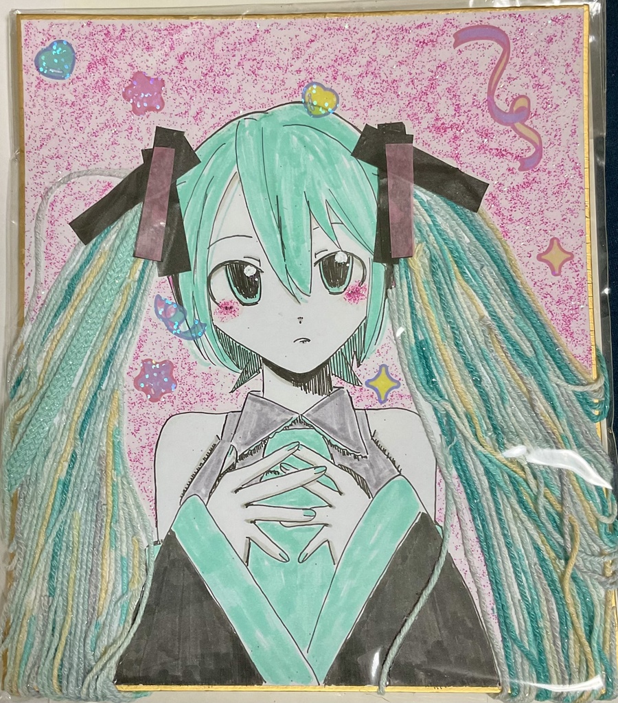 初音ミク色紙(中)