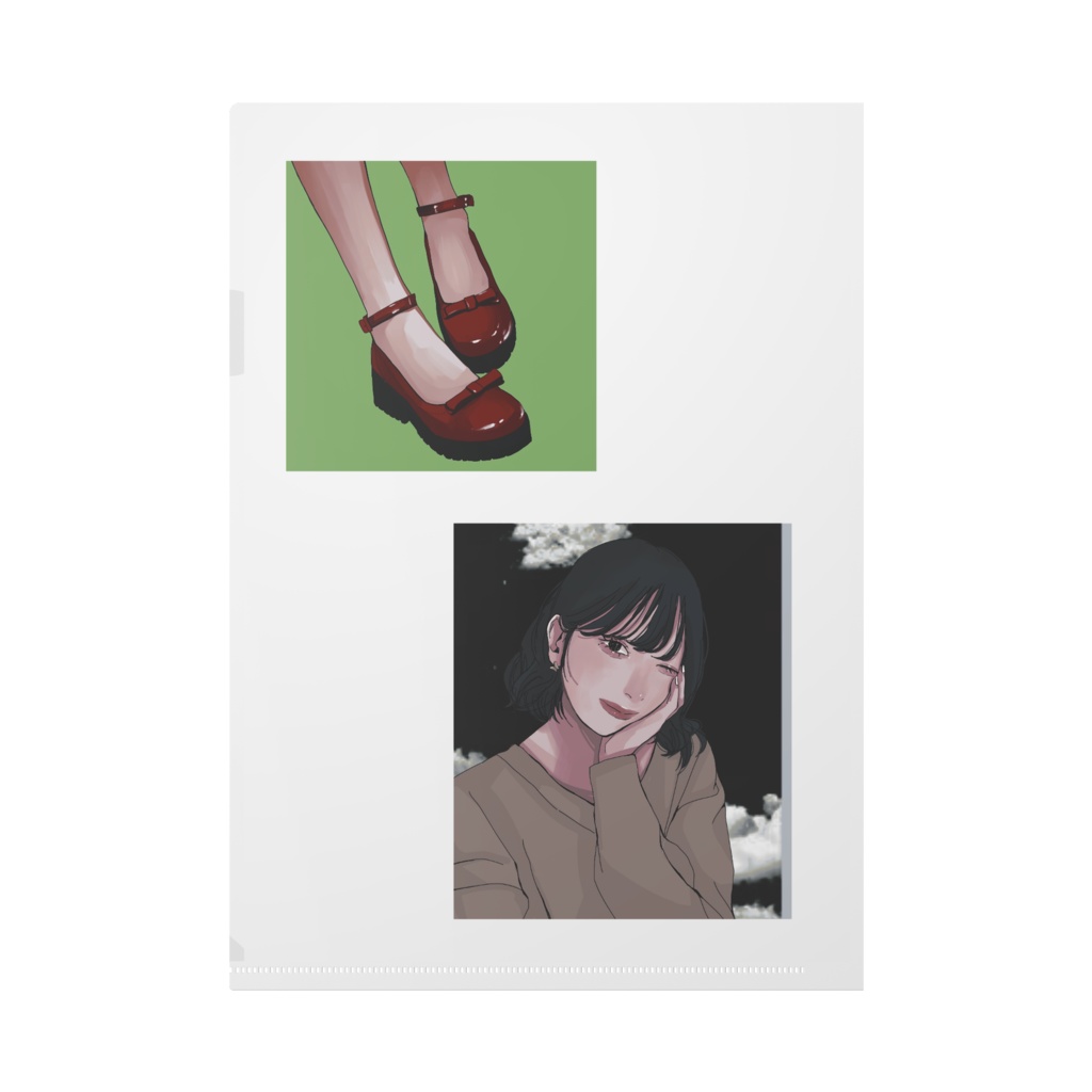 女の子 クリアファイル