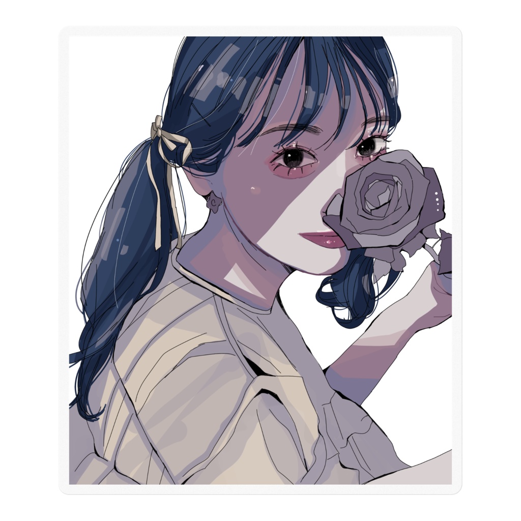 女の子　ステッカー