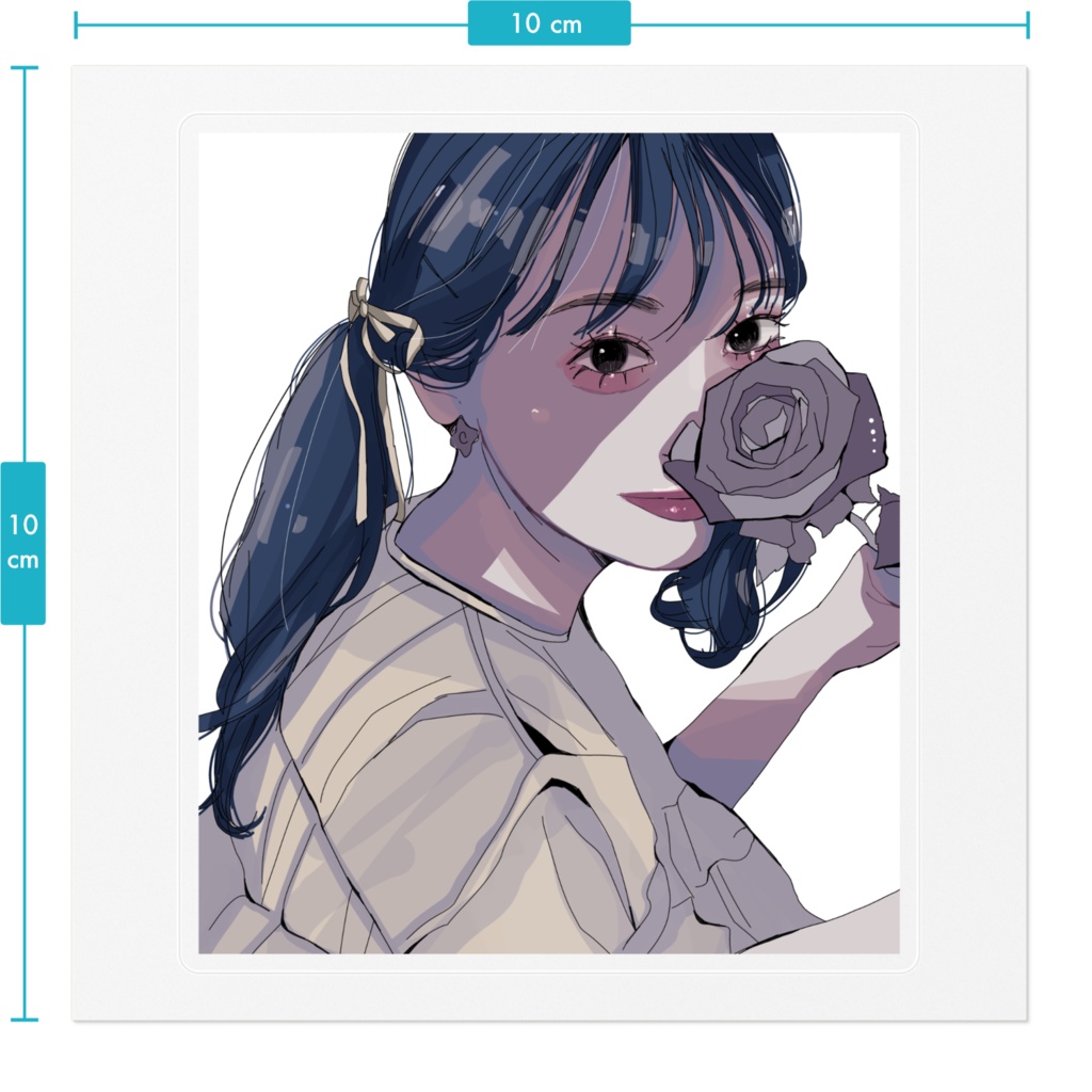 女の子 ステッカー