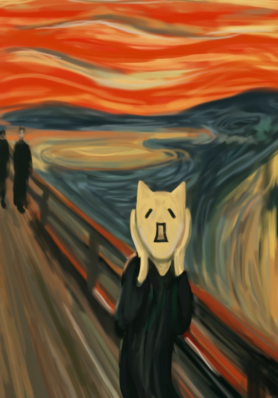 モナーの叫び缶バッジ