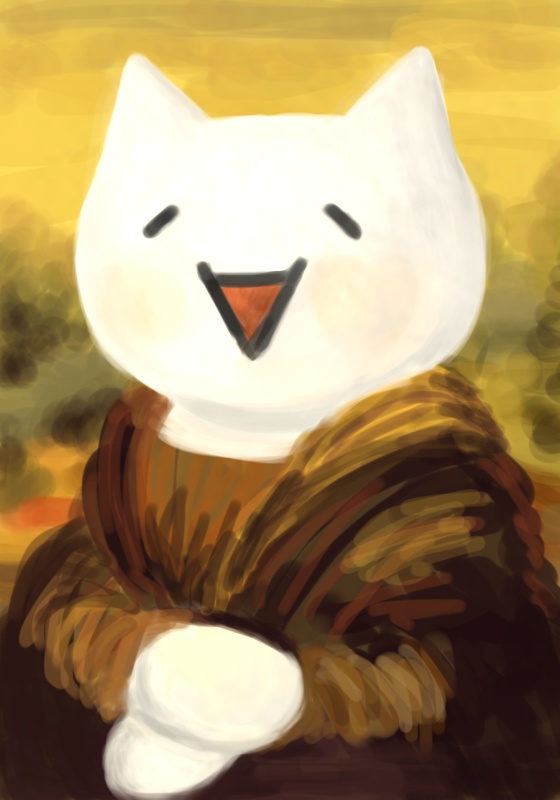 モナー・リザ缶バッジ