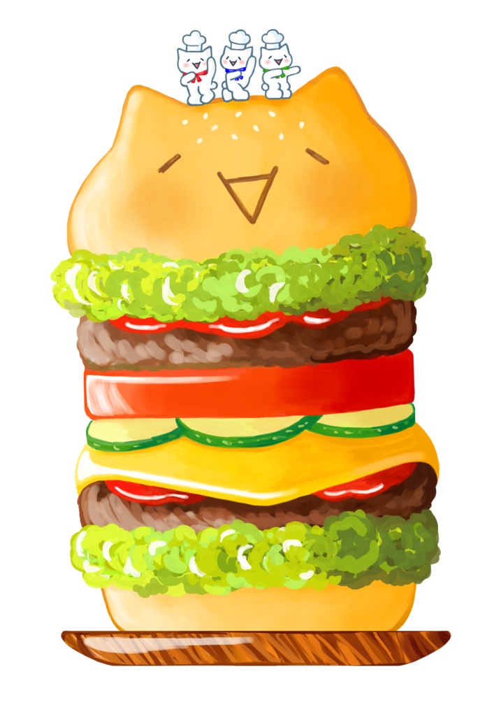 モナーバーガーTシャツ