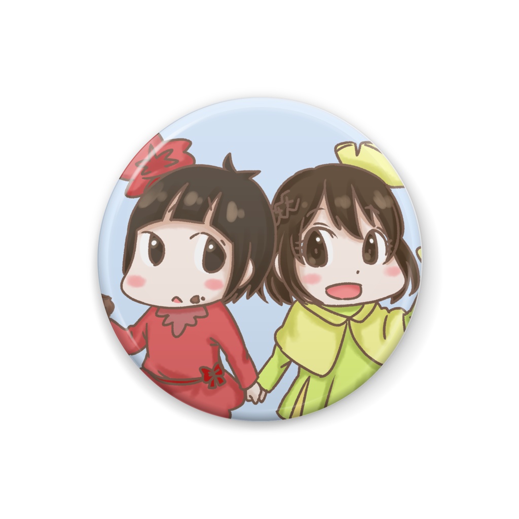 紅葉ひなみちゃん＆銀杏みいみちゃんバッジ