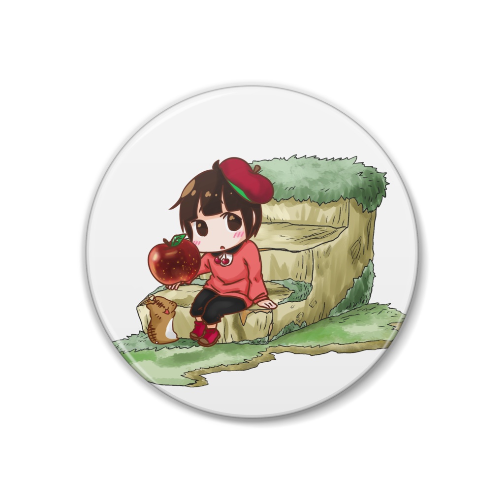 ひなみちゃんバッジ(秋の箱庭)